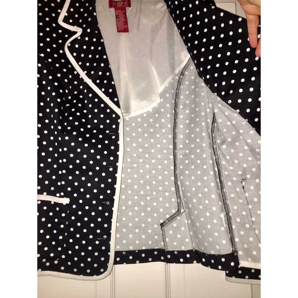 Sangria Polka Dot Blazer - Picture 4 of 9